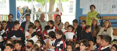 Primera foto de I Certame literario «María, Nai do Amor» curso 2015-16
