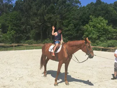 Excursión de 3º y 4º de Primaria al centro equestre «As Leiras». Curso 2016-17, foto 39 de 174