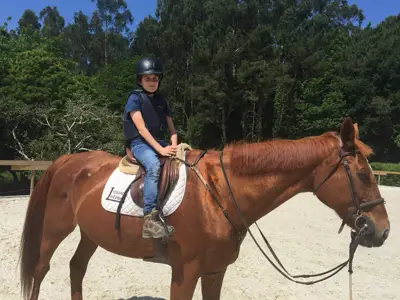 Excursión de 3º y 4º de Primaria al centro equestre «As Leiras». Curso 2016-17, foto 44 de 174