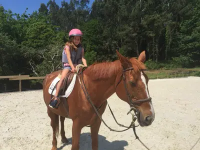 Excursión de 3º y 4º de Primaria al centro equestre «As Leiras». Curso 2016-17, foto 46 de 174