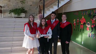 Primera foto de Graduación curso 2017-18